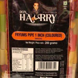 Fryums Pipe (Colorido) 200 GR - Don Harry